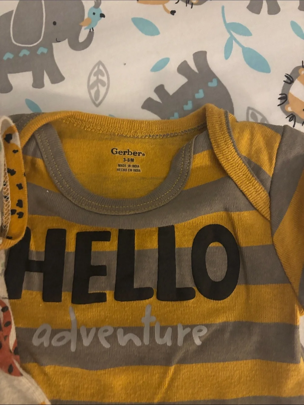 Gerber Baby Bodysuits Set - Gray, Cream, Mustard